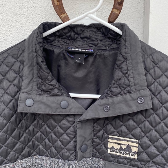 Rare Women's Patagonia Media Mixed Snap T Sherpa Quilted 40th Anniversary Jacket - Picture 2 of 3